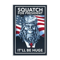 Stupell Industries Funny Mythical President Novelty Painting Unframed Art Print Wall Art, 10 x 15