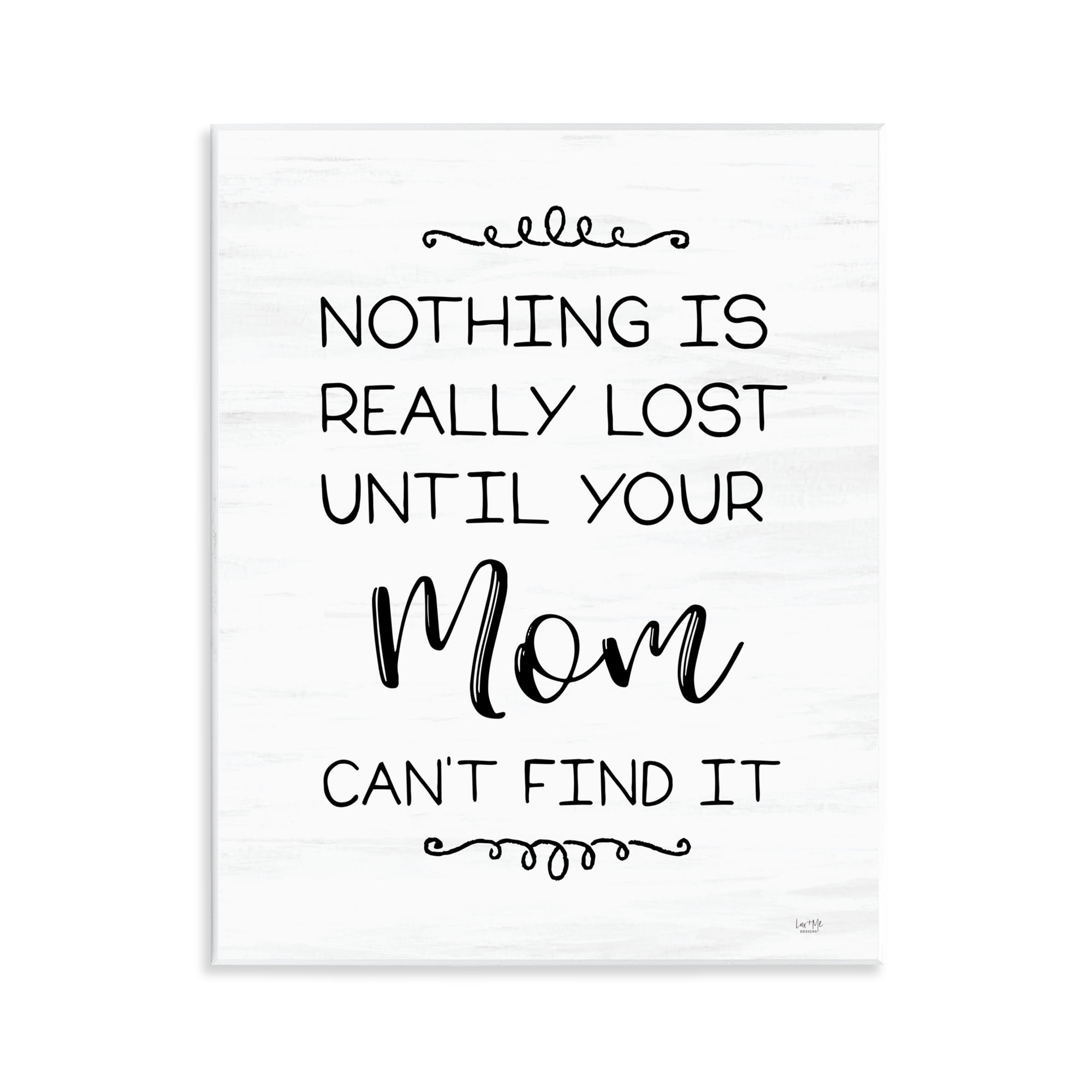 Stupell Industries Funny Nothing Is Lost Typography Painting Unframed Art Print Wall Art, 11 x 14