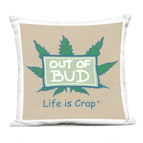 Stupell Industries Funny Out Of Bud Design by LIC Outdoor Printed Pillow