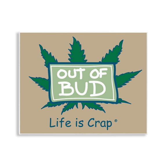 Stupell Industries Funny Out Of Bud Novelty & Humor Painting Unframed Art Print Wall Art, 14 x 11