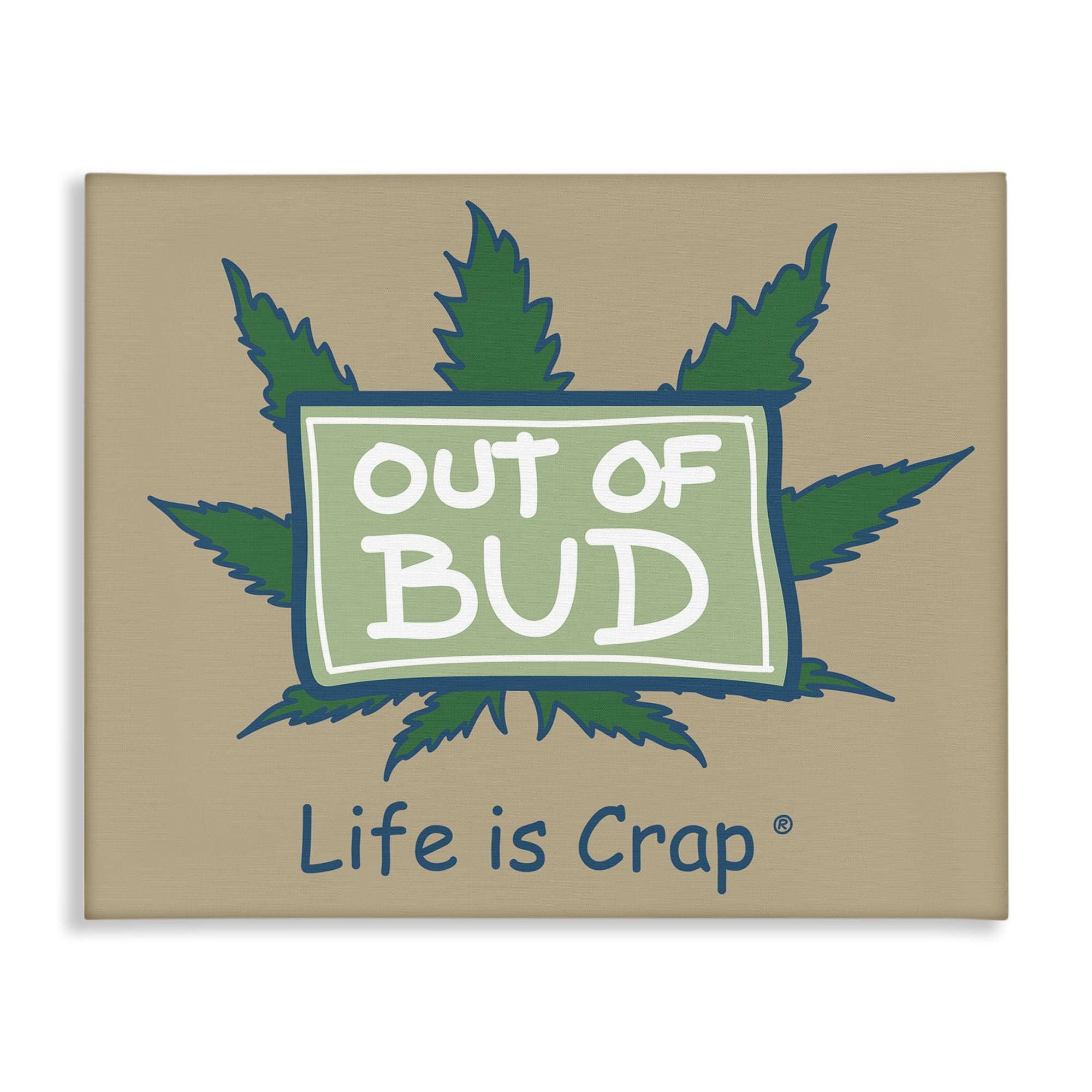 Stupell Industries Funny Out Of Bud Novelty & Humor Painting Wrapped Canvas Art Print Wall Art, 48 x 36
