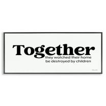 Stupell Industries Funny Parenting Sentiment Novelty Painting Black Framed Art Print Wall Art, 24 x 10