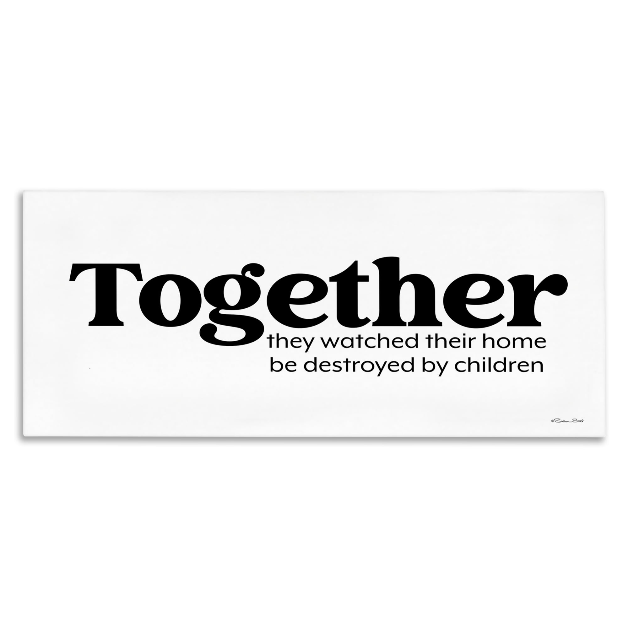 Stupell Industries Funny Parenting Sentiment Novelty Painting Gallery Wrapped Canvas Art Print Wall Art, 30 x 13