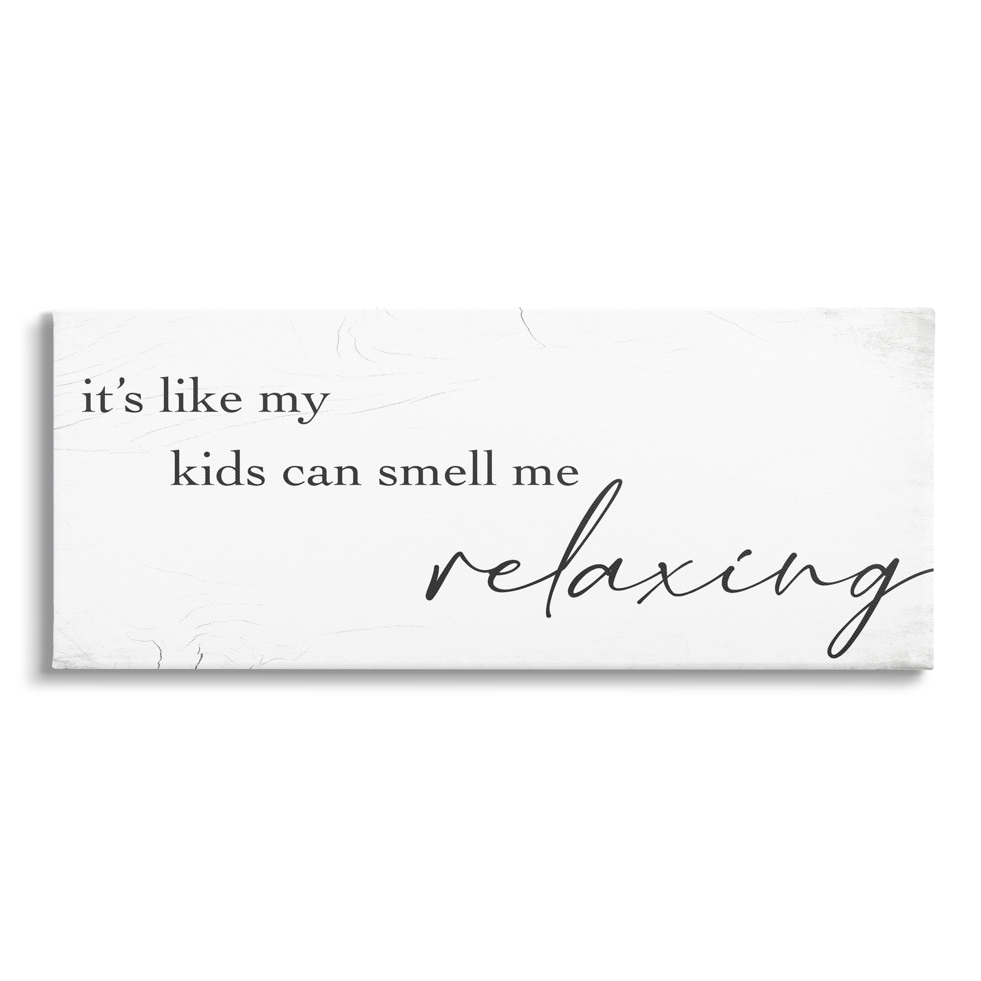 Stupell Industries Funny Parenting Typography Phrase Marbled Pattern Graphic Art Gallery Wrapped Canvas Print Wall Art, Design by Daphne Polselli