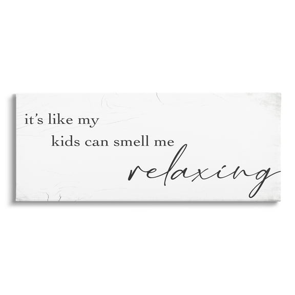 Stupell Industries Funny Parenting Typography Phrase Marbled Pattern Graphic Art Gallery Wrapped Canvas Print Wall Art, Design by Daphne Polselli