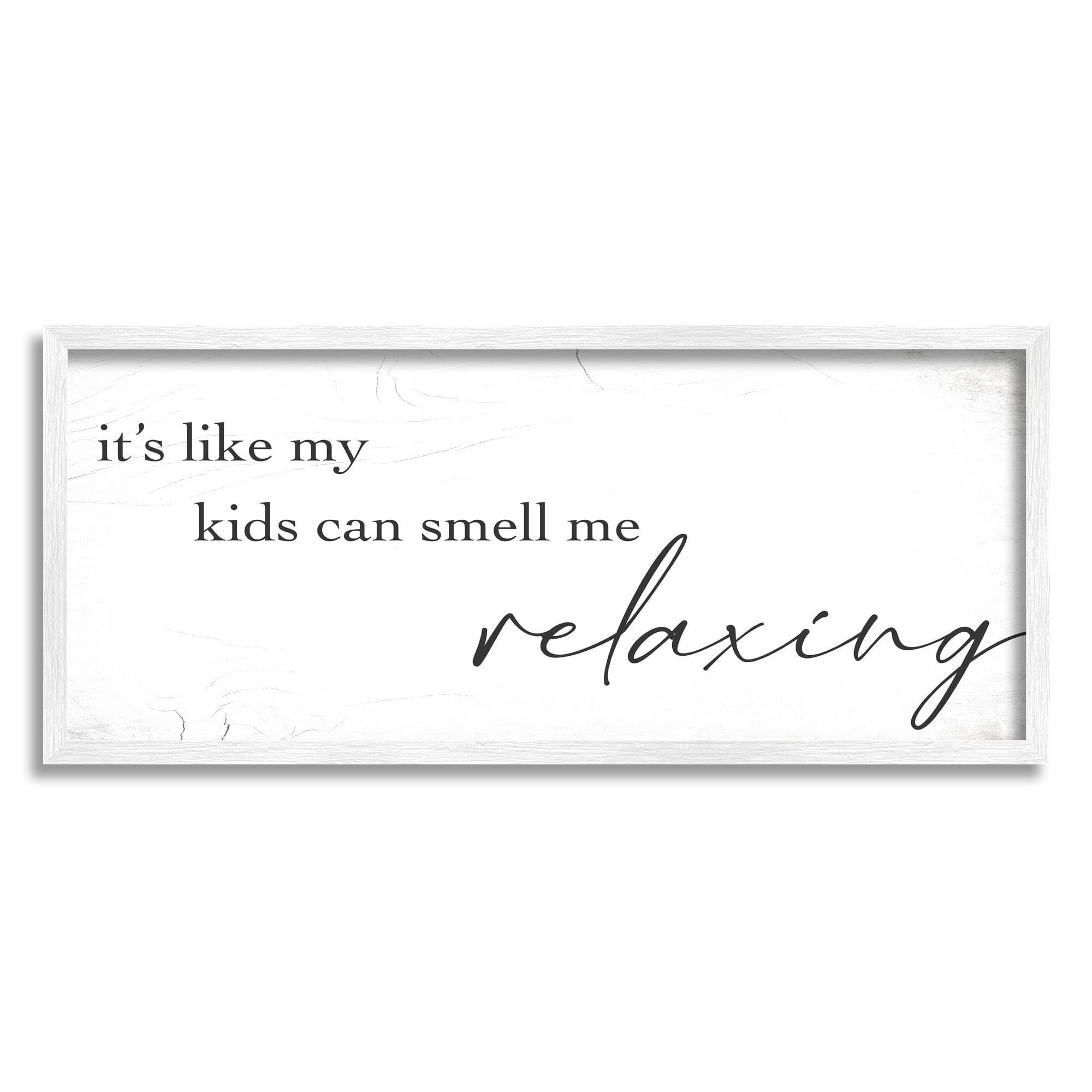 Stupell Industries Funny Parenting Typography Phrase Marbled Pattern Graphic Art White Framed Art Print Wall Art, Design by Daphne Polselli