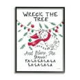 thumbnail image 1 of Stupell Industries Funny Pet Christmas Song Holiday Painting Black Framed Art Print Wall Art, 24 x 30, 1 of 9