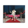 thumbnail image 1 of Stupell Industries Funny Red Carpet Poodle Animals & Insects Painting Gallery Wrapped Canvas Print Wall Art, 30 x 24, 1 of 7