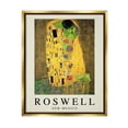 thumbnail image 1 of Stupell Industries Funny Roswell NM Alien Klimt Travel & Places Painting Gold Floater Framed Art Print Wall Art, 1 of 6