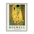 thumbnail image 1 of Stupell Industries Funny Roswell NM Alien Klimt Travel & Places Painting Gray Framed Art Print Wall Art, 1 of 5