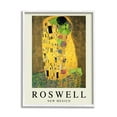 thumbnail image 1 of Stupell Industries Funny Roswell NM Alien Klimt Travel & Places Painting White Framed Art Print Wall Art, 1 of 5
