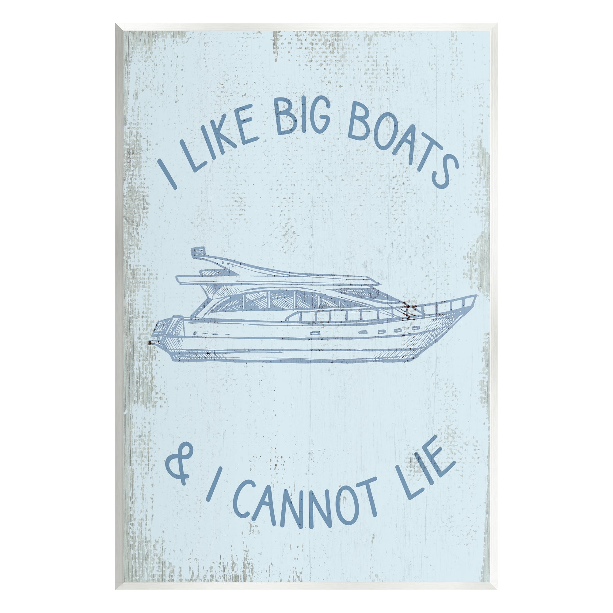 Stupell Industries Funny Rustic Big Boats Transportation Painting Unframed Art Print Wall Art, 13 x 19