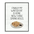 thumbnail image 1 of Stupell Industries Funny Spring Rolls Phrase Food & Beverage Painting Black Framed Art Print Wall Art, 16 x 20, 1 of 10