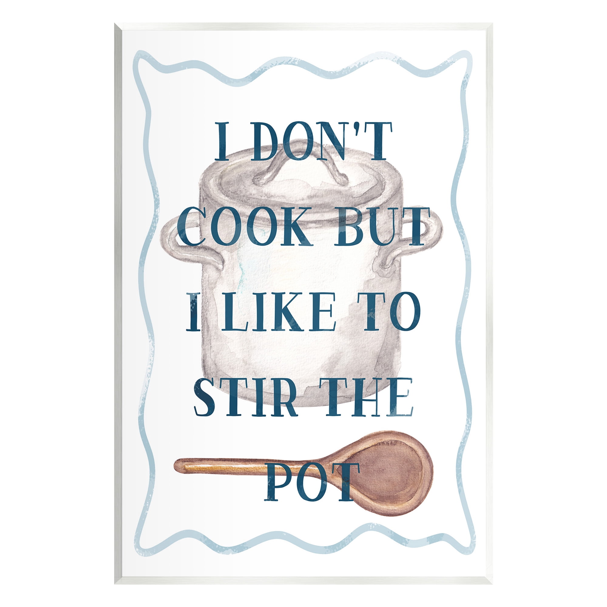 Stupell Industries Funny Stir The Pot Food & Beverage Painting Unframed Art Print Wall Art, 13 x 19