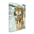 thumbnail image 1 of Stupell Industries Funny Tiger Wearing Glasses Green Fern Leaf Plants, 36 x 48, Designed by Elizabeth Medley, 1 of 5