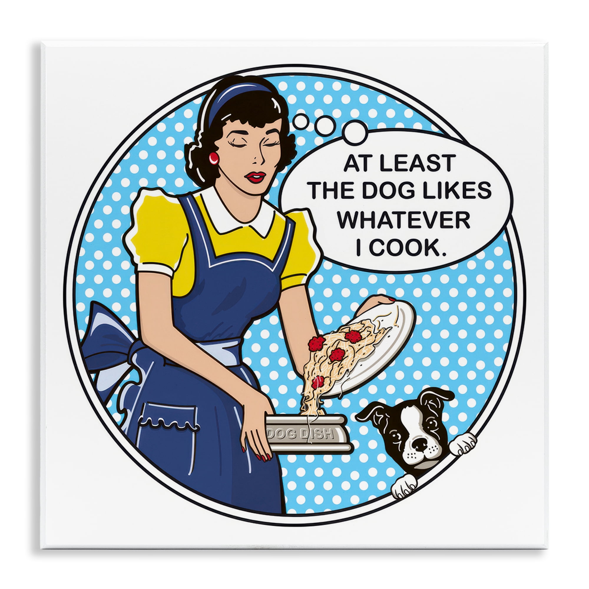 Stupell Industries Funny Vintage Dog Phrase Animals Painting Unframed Art Print Wall Art, 12 x 12