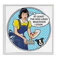 thumbnail image 1 of Stupell Industries Funny Vintage Dog Phrase Animals Painting White Framed Art Print Wall Art, 12 x 12, 1 of 2