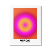 Stupell Industries Funny Virgo Astrology Abstract Painting Gallery Wrapped Canvas Art Print Wall Art, 16 x 20