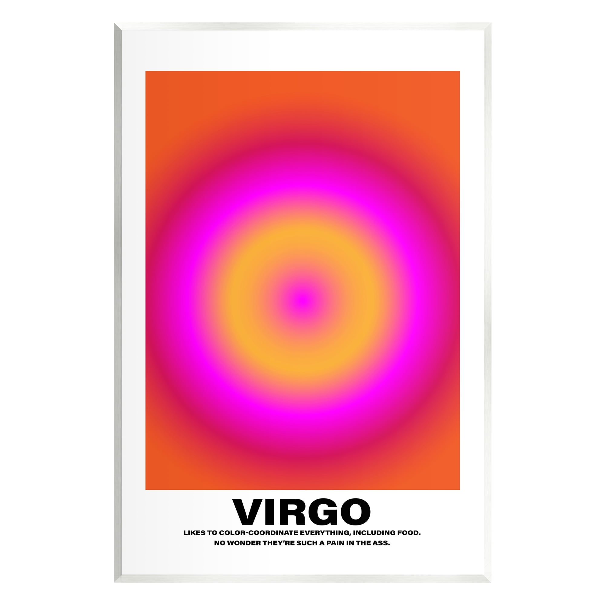 Stupell Industries Funny Virgo Astrology Abstract Painting Unframed Art Print Wall Art, 10 x 15
