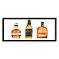 thumbnail image 1 of Stupell Industries Funny Whiskey Bottles Food & Beverage Painting Black Framed Art Print Wall Art, 24 x 10, 1 of 8