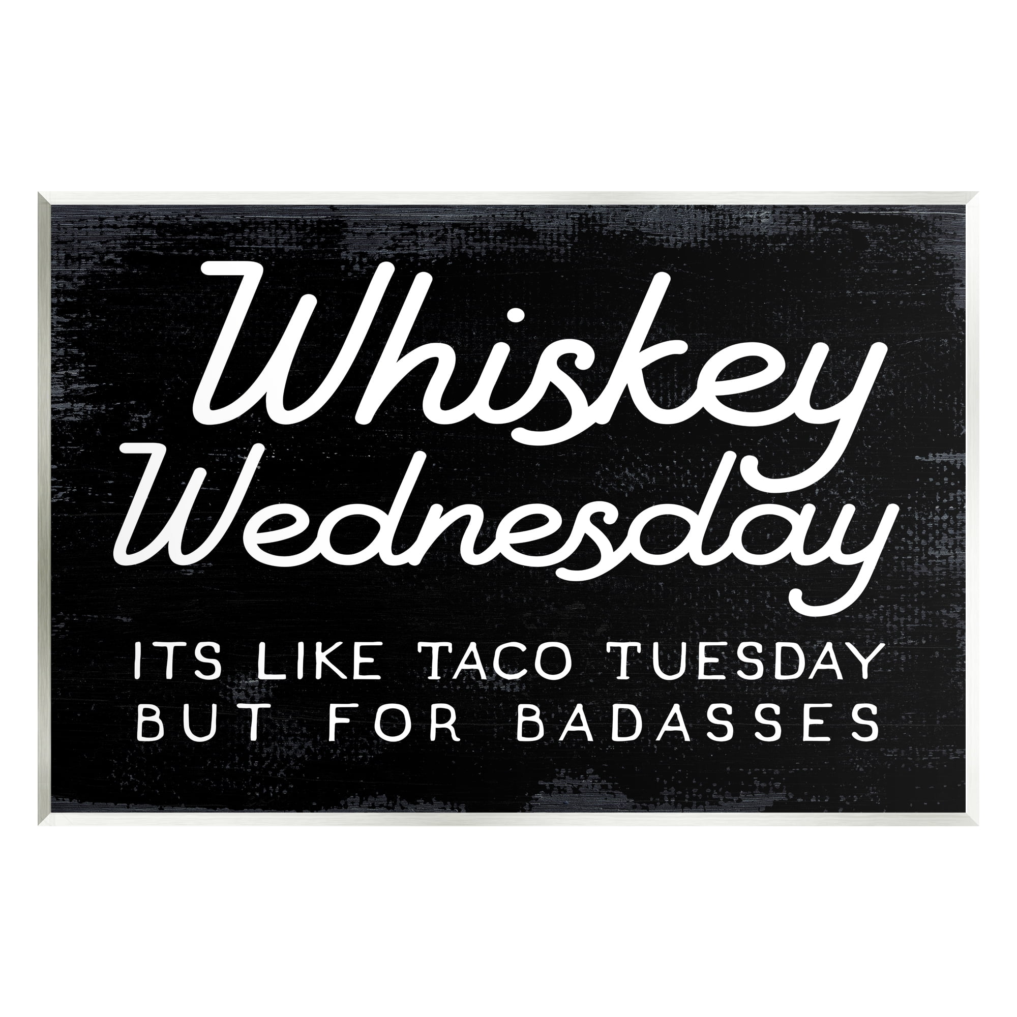 Stupell Industries Funny Whiskey Wednesday Food & Beverage Painting Unframed Art Print Wall Art, 15 x 10