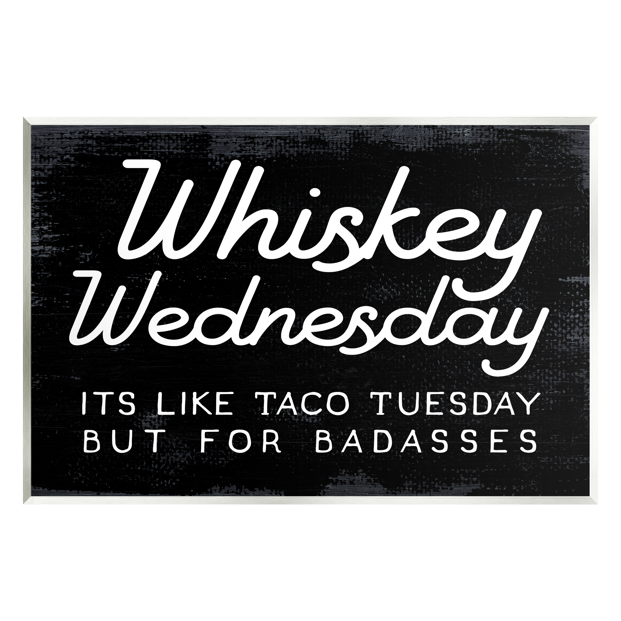 Stupell Industries Funny Whiskey Wednesday Food & Beverage Painting Unframed Art Print Wall Art, 19 x 13