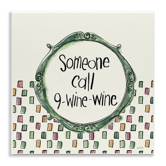 Stupell Industries Funny Wine Sentiment Food & Beverage Painting Unframed Art Print Wall Art, 12 x 12