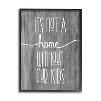 Stupell Industries Fur Kids Animal Lover Rustic Tree Pattern Graphic Art Black Framed Art Print Wall Art, Design by Daphne Polselli