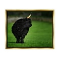 thumbnail image 1 of Stupell Industries Fuzzy Yak Looking Away Lush Grass Field Photograph Metallic Gold Floating Framed Canvas Print Wall Art, Design by James Dobson, 1 of 5