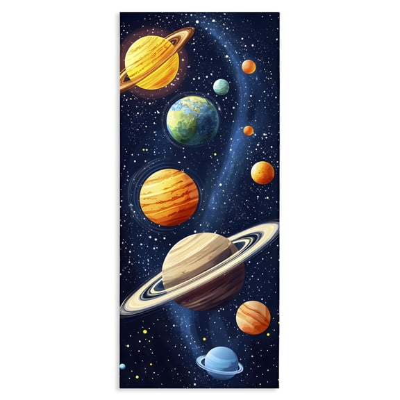 Stupell Industries Galaxy Swirl Planetary Orbit Canvas Wall Art, design by Creative Studio