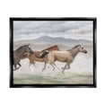 thumbnail image 1 of Stupell Industries Galloping Horses Landscape Animals & Insects Painting Black Floater Framed Canvas Art Print Wall Art, 21 x 17, 1 of 10
