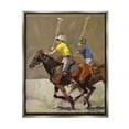 thumbnail image 1 of Stupell Industries Galloping Polo Players Animals & Insects Painting Gray Floater Framed Canvas Art Print Wall Art, 25 x 31, 1 of 10