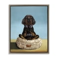thumbnail image 1 of Stupell Industries Cottage Video Game Playing Dog Brown Floating Frame Canvas Art, 25 x 31, by Lucia Heffernan, 1 of 8