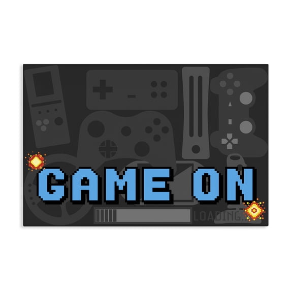 Stupell Industries Contemporary Game On Arcade Canvas Art, 24 x 16, by Kim Allen