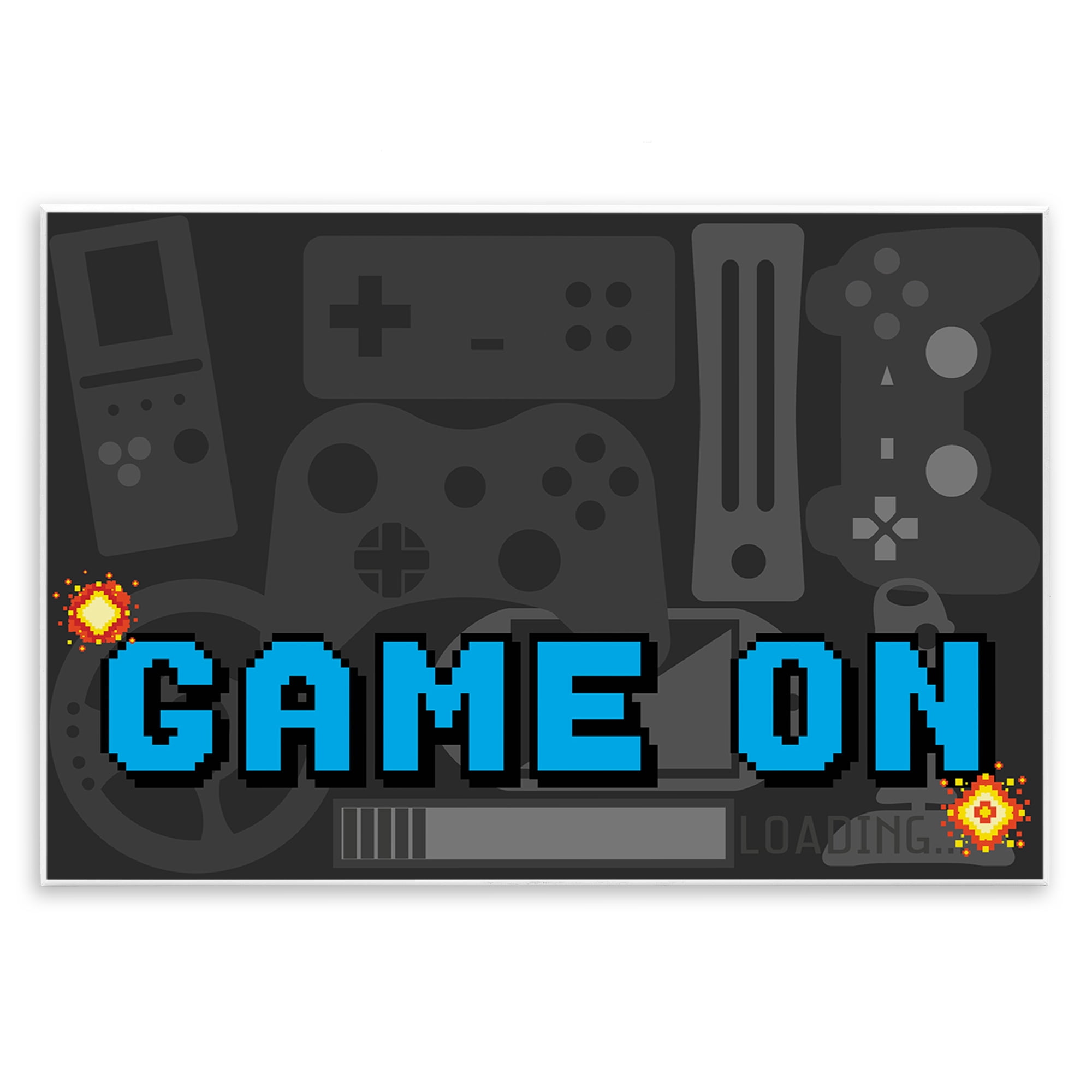 Stupell Industries Game On Arcade Wall Plaque Art, design by Kim Allen