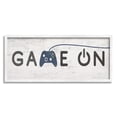 thumbnail image 1 of Stupell Industries Game On Video Gamer Phrase Blue Vintage Controller Beauty & Fashion Painting White Framed Art Print Wall Art, 13 x 30, 1 of 8