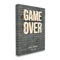 thumbnail image 1 of Stupell Industries Game Over Gamer Phrase Retro Controller Brick Pattern, 30 x 40, Designed by Angela Nickeas, 1 of 6