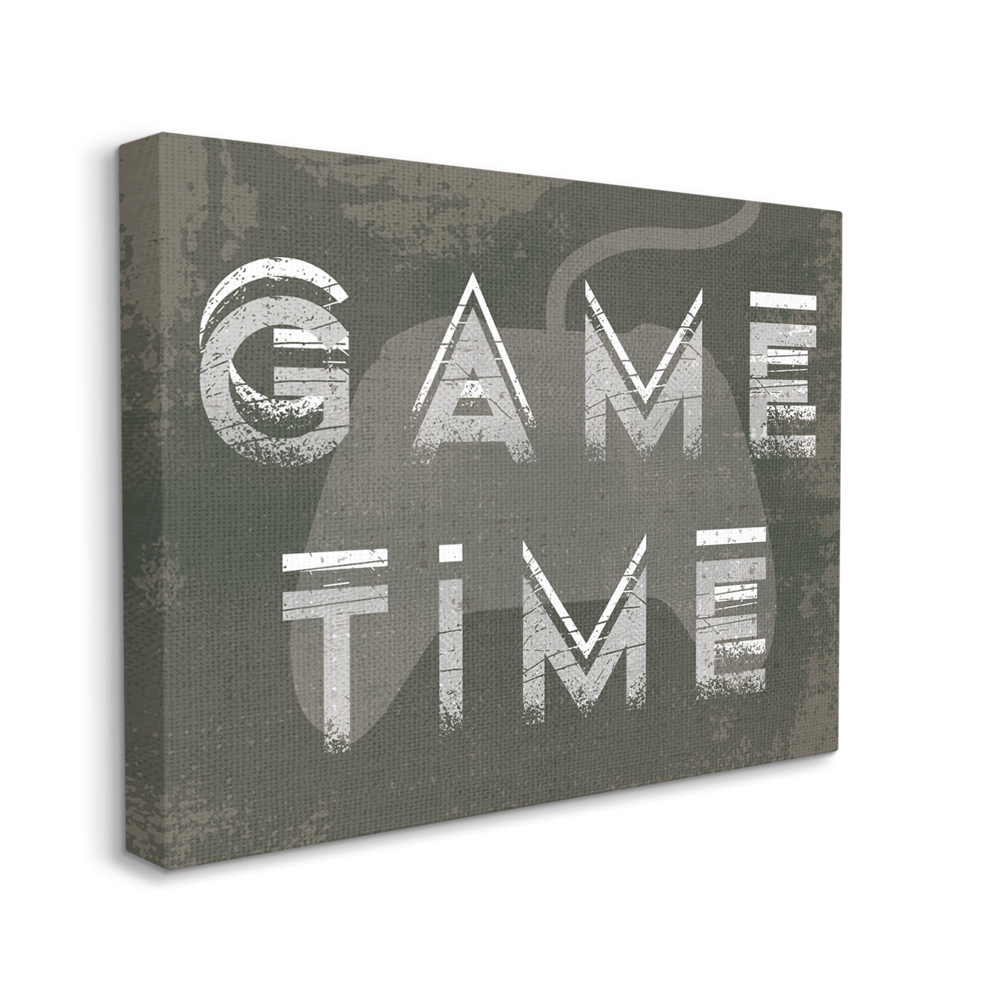 Stupell Industries Game Time Distressed Typography Modern Video Gamer, 16 x 20, Designed by Daphne Polselli