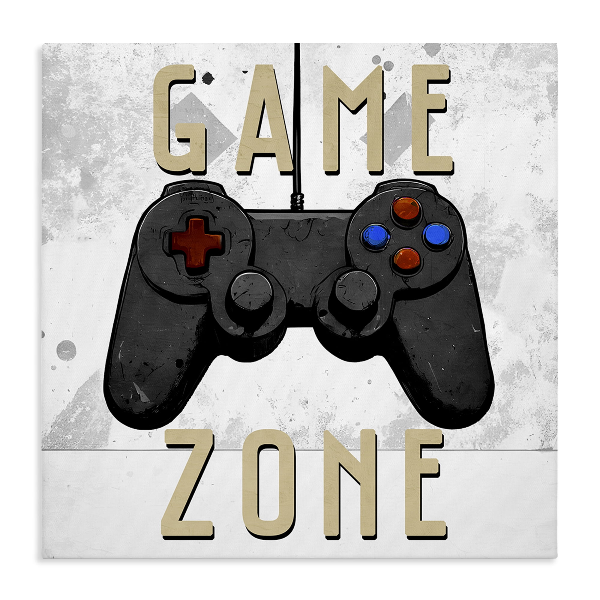 Stupell Industries Game Zone Control Canvas Wall Art, design by Kim Allen