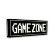 thumbnail image 1 of Stupell Industries Game Zone Phrase Minimal Retro Arcade Typography Abstract Painting Gallery Wrapped Canvas Art Print Wall Art, 13 x 30, 1 of 6