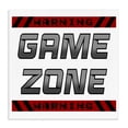 thumbnail image 1 of Stupell Industries Contemporary Game Zone Warning Canvas Art, 30 x 30, by Marcus Prime, 1 of 8