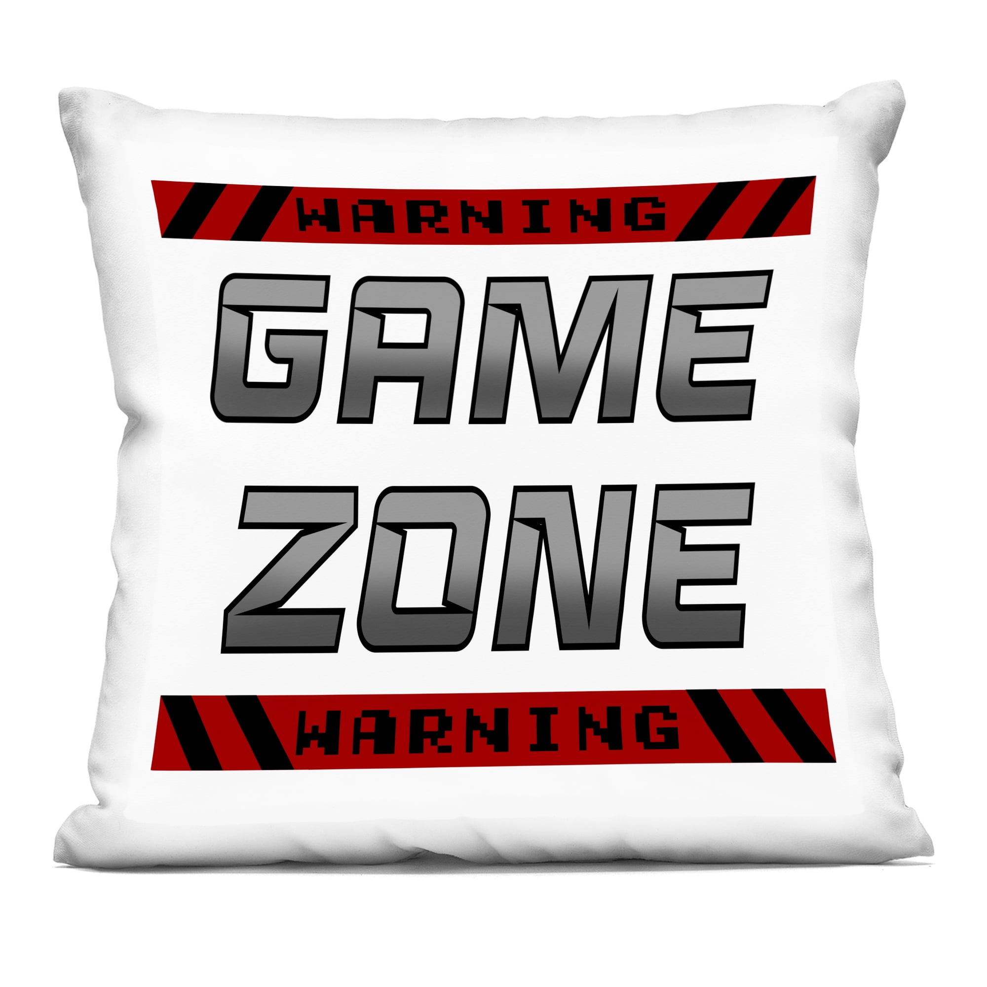 Stupell Industries Game Zone Warning Decorative Printed Throw Pillow, design by Marcus Prime, 18 x 7 x 18