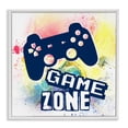 thumbnail image 1 of Stupell Industries Game Zone on Modern Splatter Quotes and Sayings Painting White Framed Art Print Wall Art, 24 x 24, 1 of 8