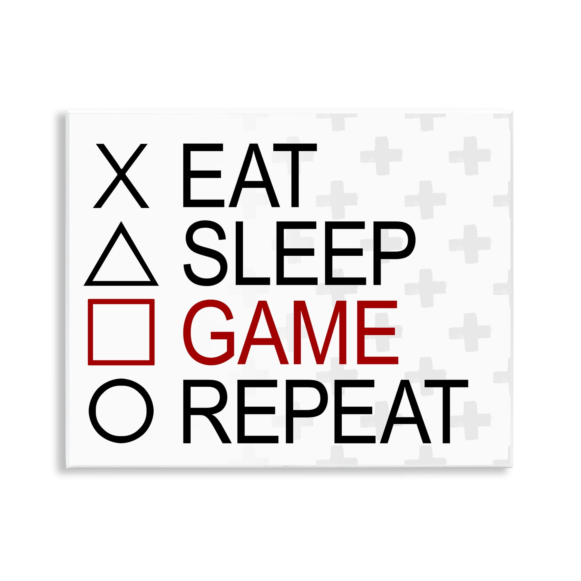 Stupell Industries Gamer Button Shapes Entertainment Painting Unframed Art Print Wall Art, 14 x 11