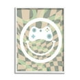 thumbnail image 1 of Stupell Industries Gamer Smile Patterned Abstract Painting White Framed Art Print Wall Art, 16 x 20, 1 of 9