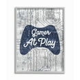 thumbnail image 1 of Stupell Industries Gamer at Play Quote Video Game Technology Boys Framed Wall Art Design by Daphne Polselli, 16" x 20", Gray Framed, 1 of 8