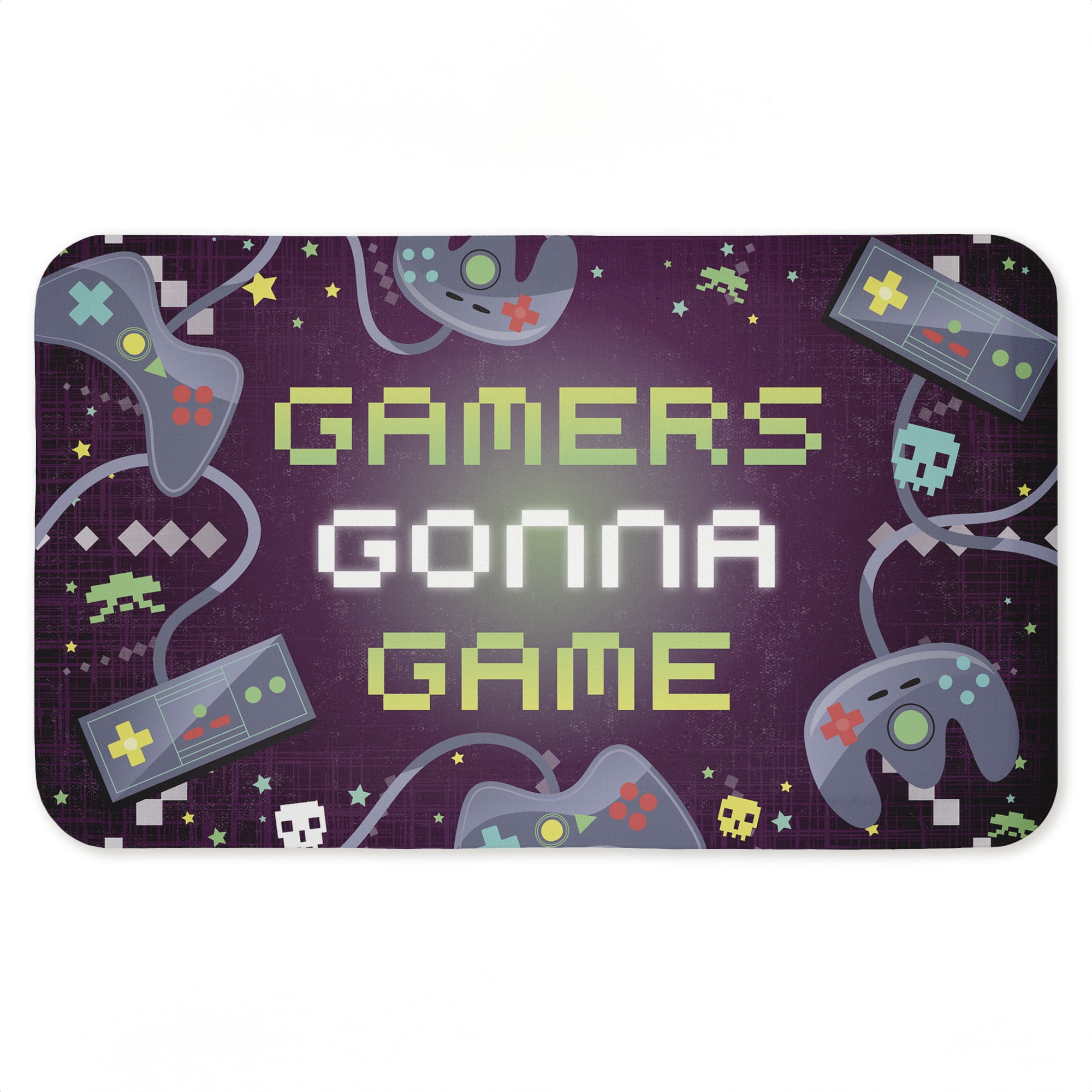 Stupell Industries Gamers Gonna Game Printed Anti-Fatigue Floor Mat, design by Arrolynn Weiderhold