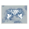 thumbnail image 1 of Stupell Industries Gaming Controller Retro Loading Symbol Blue Speckled , 19 x 13, Design by Ziwei Li, 1 of 5
