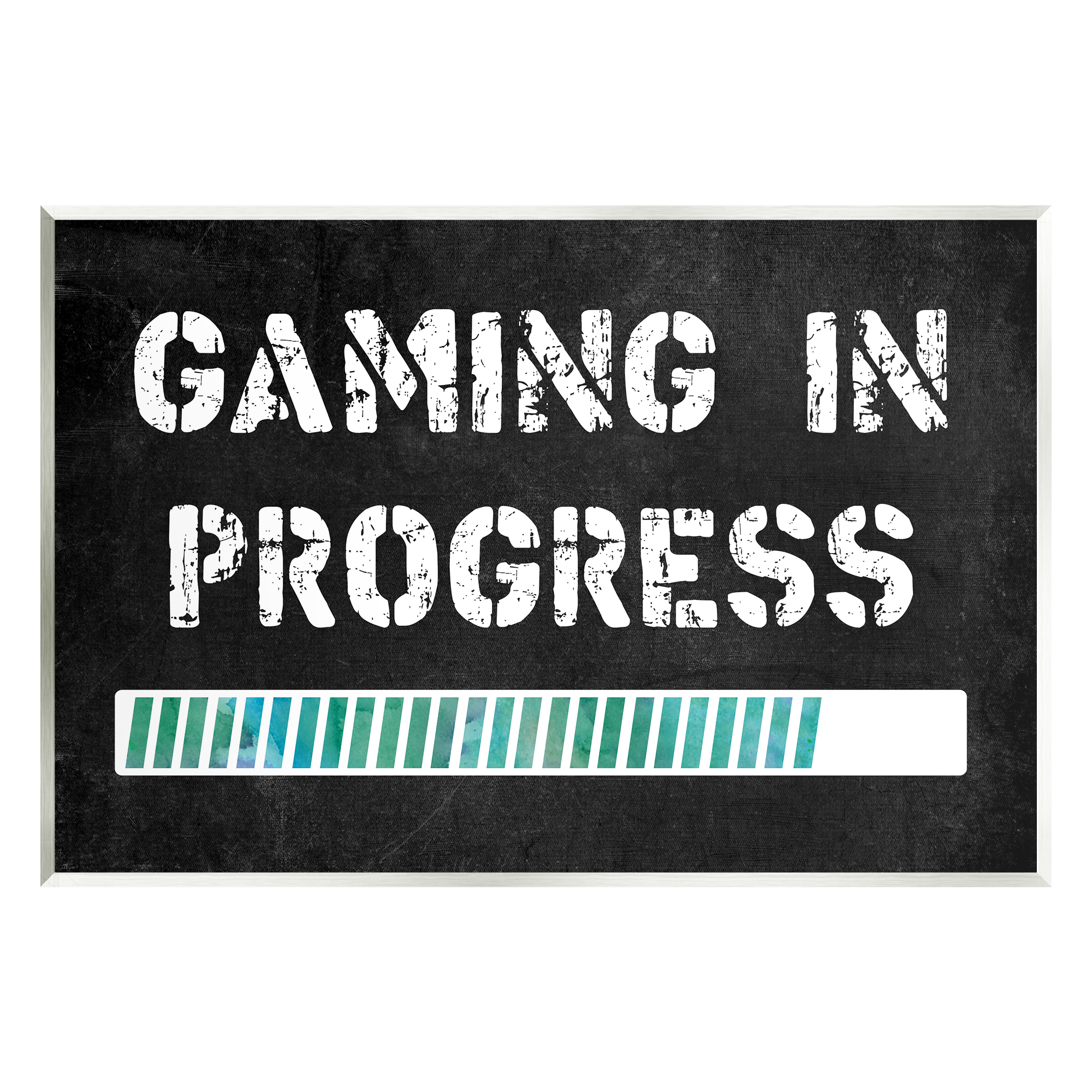 Stupell Industries Gaming In Progress Bar Inspirational Painting Unframed Art Print Wall Art, 15 x 10