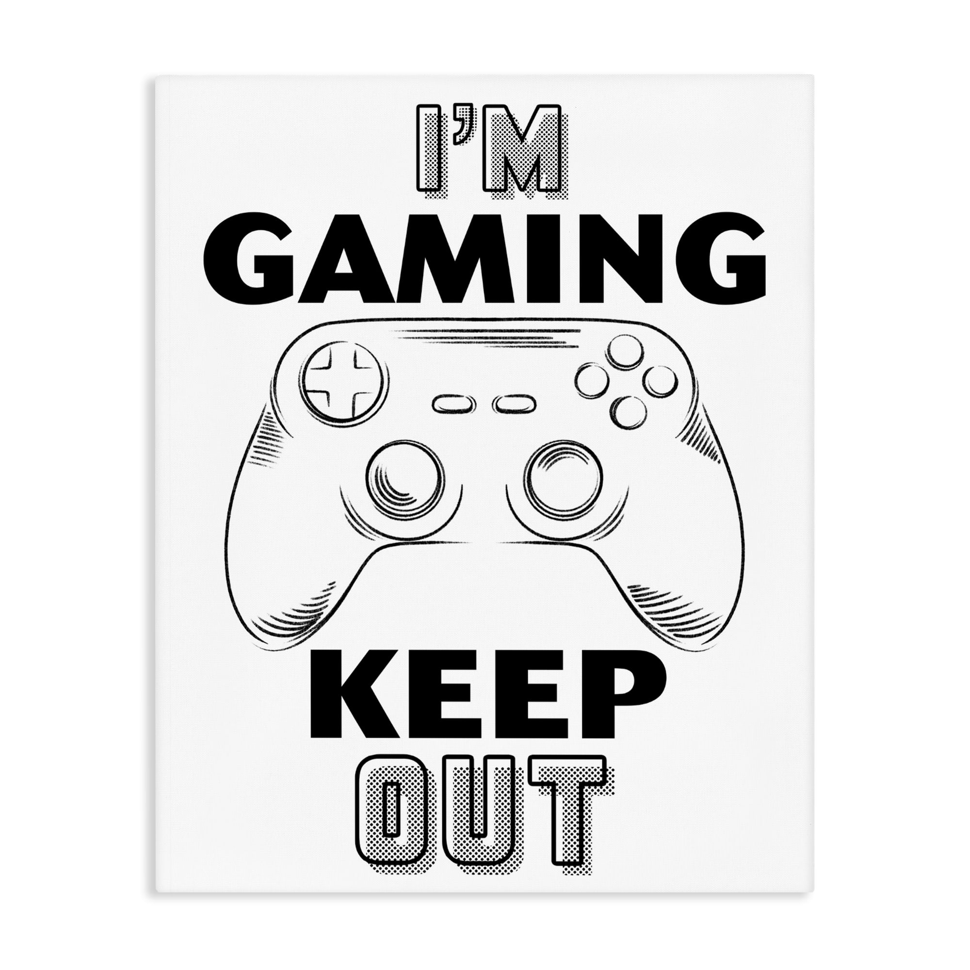 Stupell Industries Gaming Keep Out Canvas Wall Art, design by Marcus Prime
